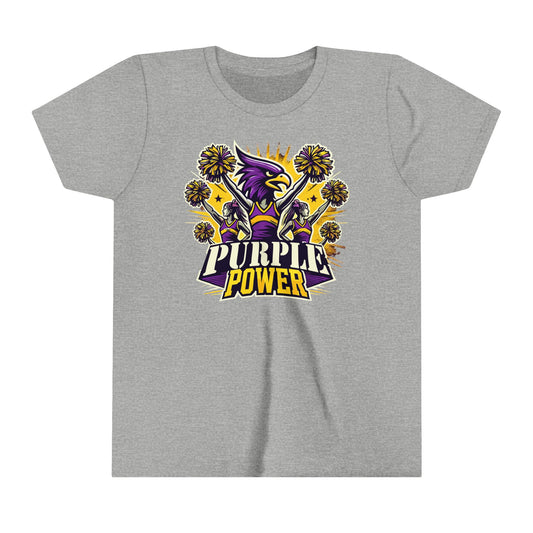 Cheer - Youth T-Shirt - Purple Power