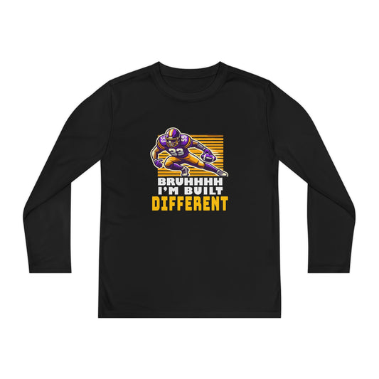 Football - Youth Long Sleeve - 'Bruhhhh I'm Built Different'