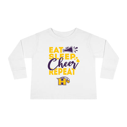 Cheer - Toddler Long Sleeve - Eat Sleep Cheer Repeat