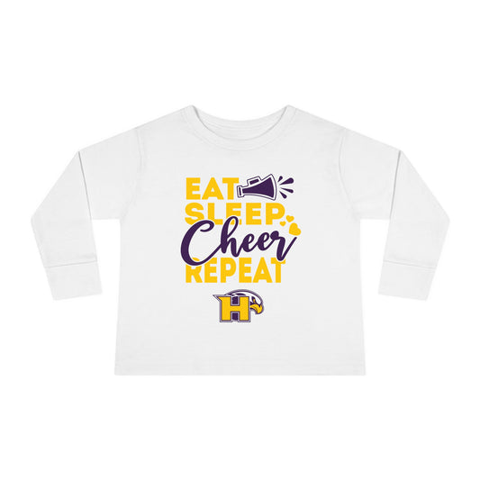 Cheer - Toddler Long Sleeve - Eat Sleep Cheer Repeat