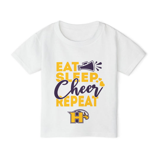 Cheer - Toddler T-Shirt - Eat Sleep Cheer Repeat