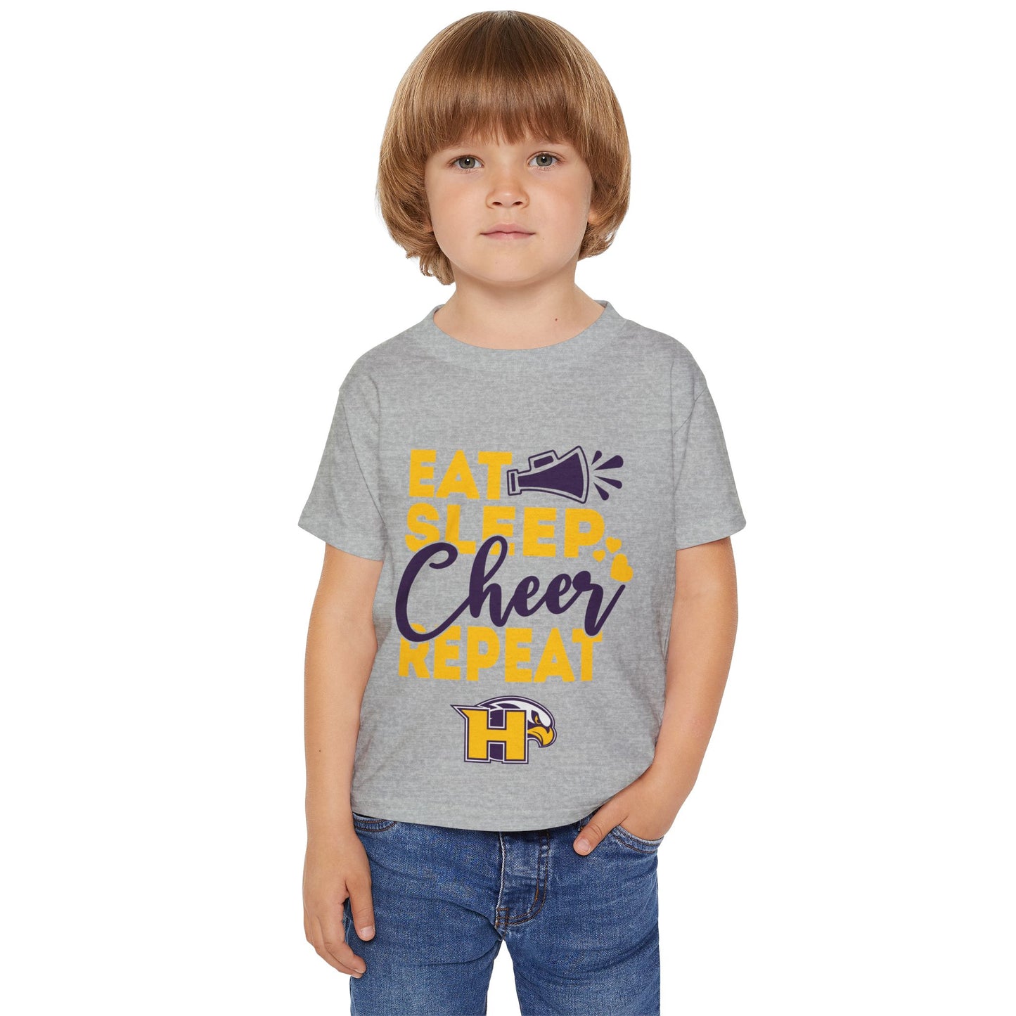 Cheer - Toddler T-Shirt - Eat Sleep Cheer Repeat