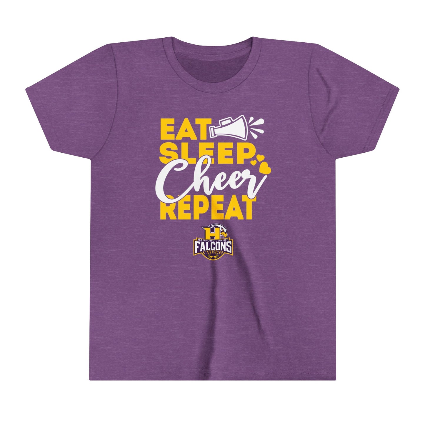 Cheer - Youth T-Shirt - Eat Sleep Cheer Repeat