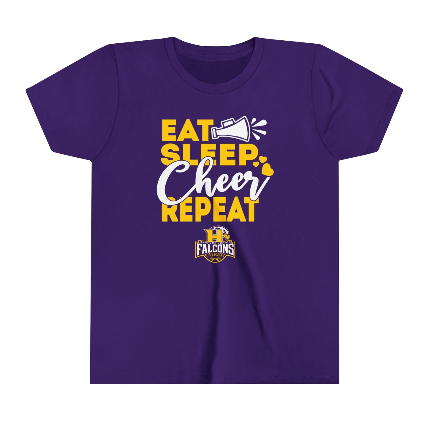 Cheer - Youth T-Shirt - Eat Sleep Cheer Repeat