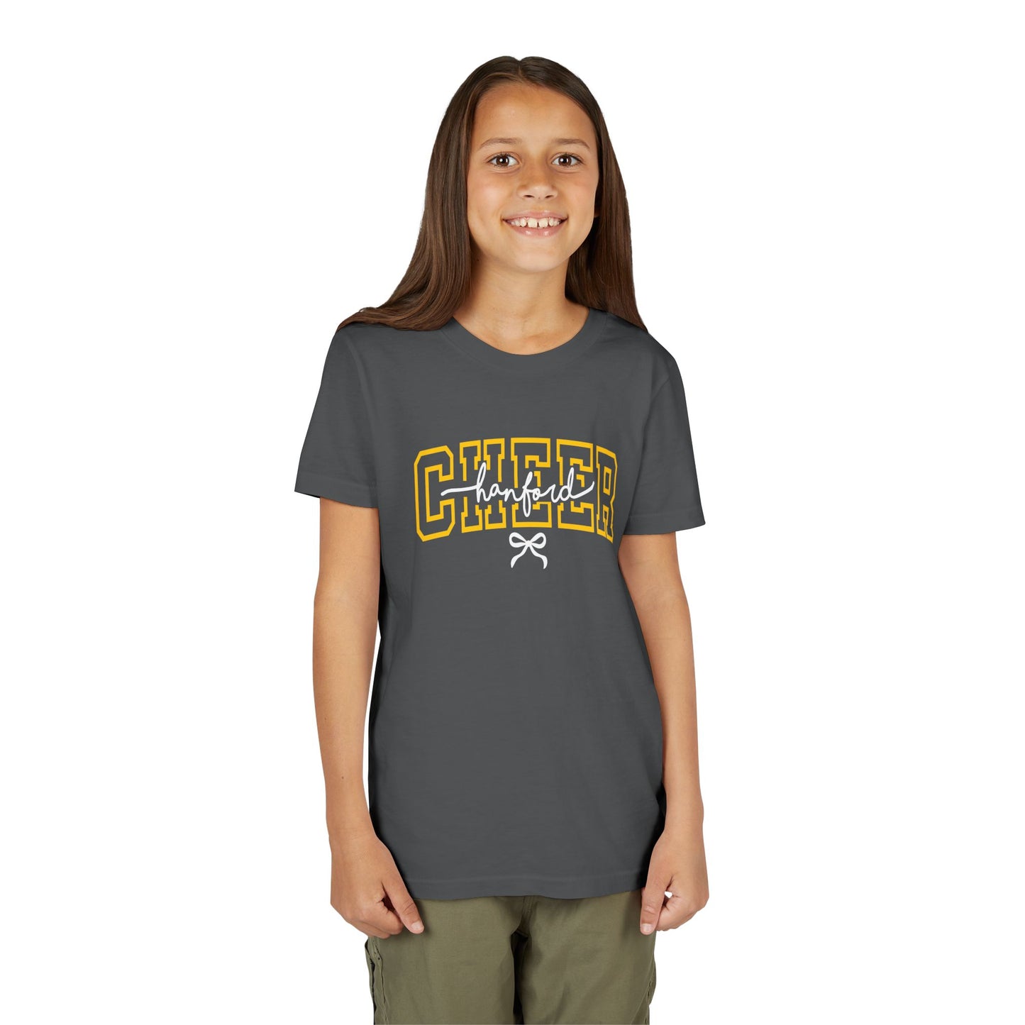 Cheer - Youth T-Shirt - Hanford Cursive