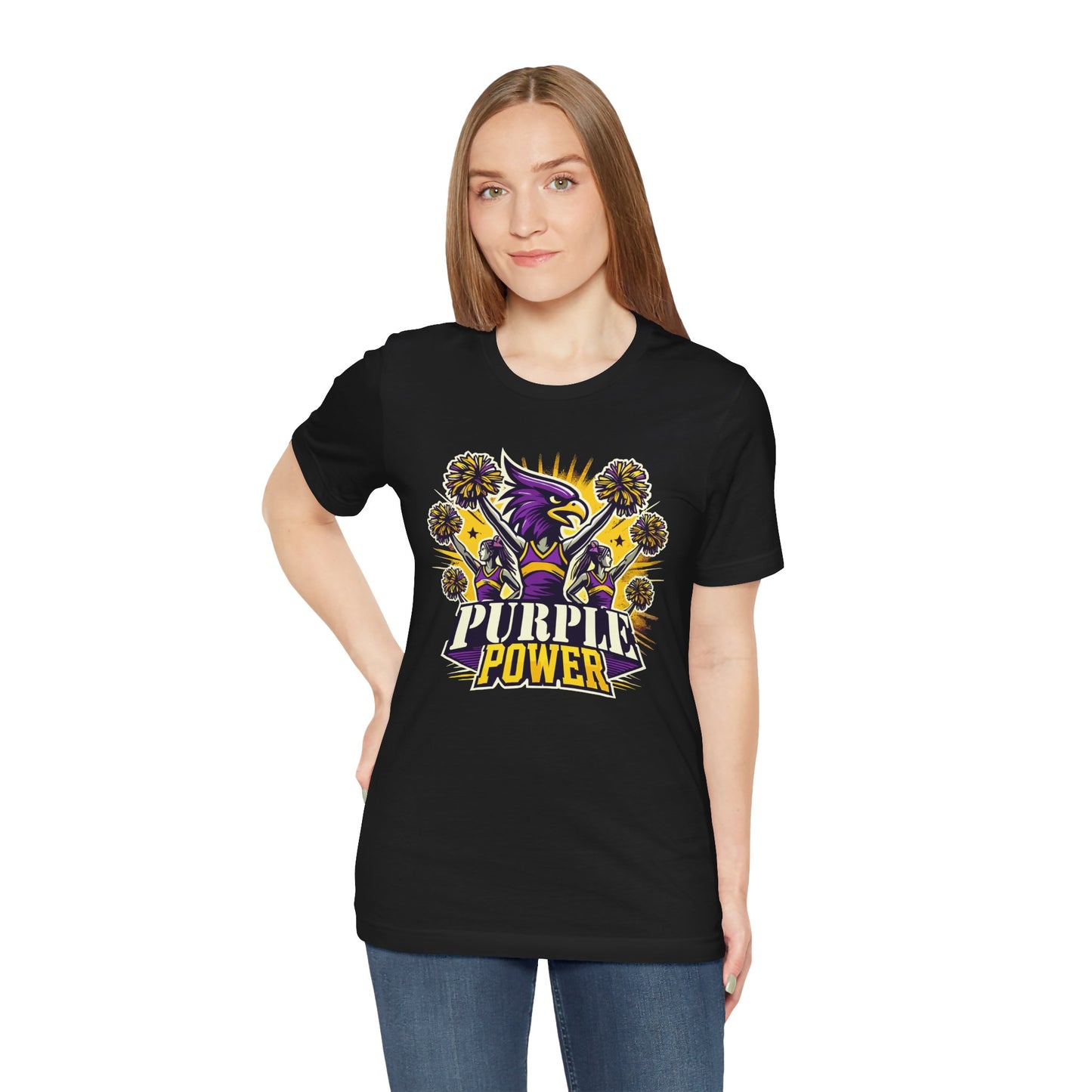 Cheer - Adult T-Shirt - Purple Power