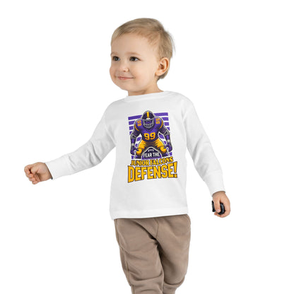 Football - Toddler Long Sleeve - Fear the Defense