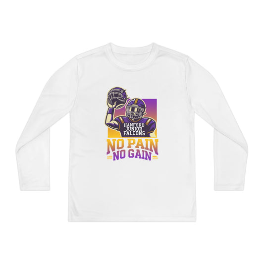 Football - Youth Long Sleeve - No Pain No Gain