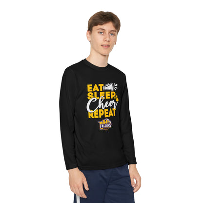 Cheer - Youth Long Sleeve - Eat Sleep Cheer Repeat