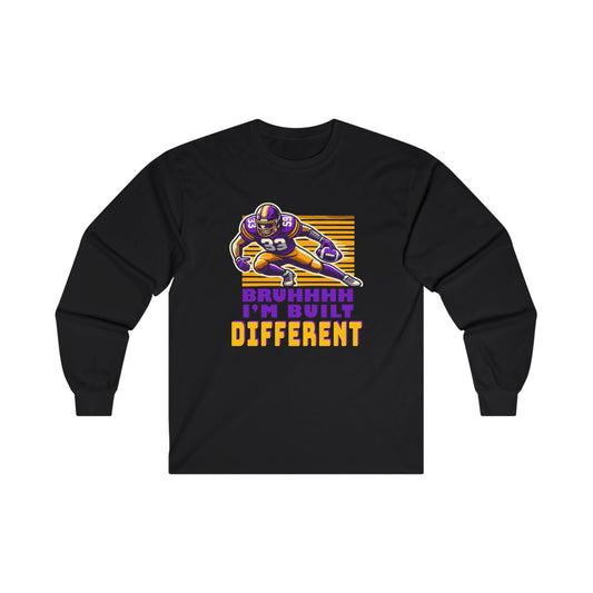 Football - Adult Long Sleeve - Bruhhh I'm Built Different