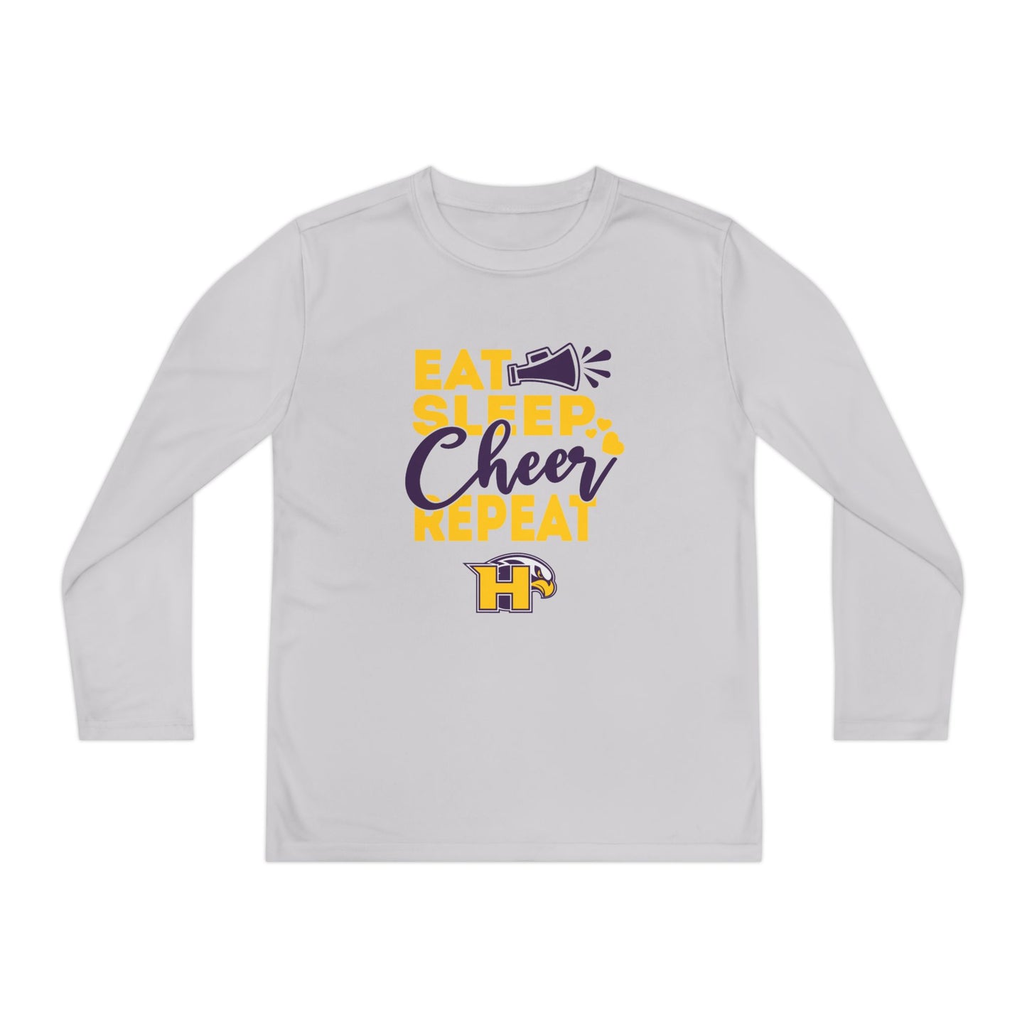 Cheer - Youth Long Sleeve - Eat Sleep Cheer Repeat