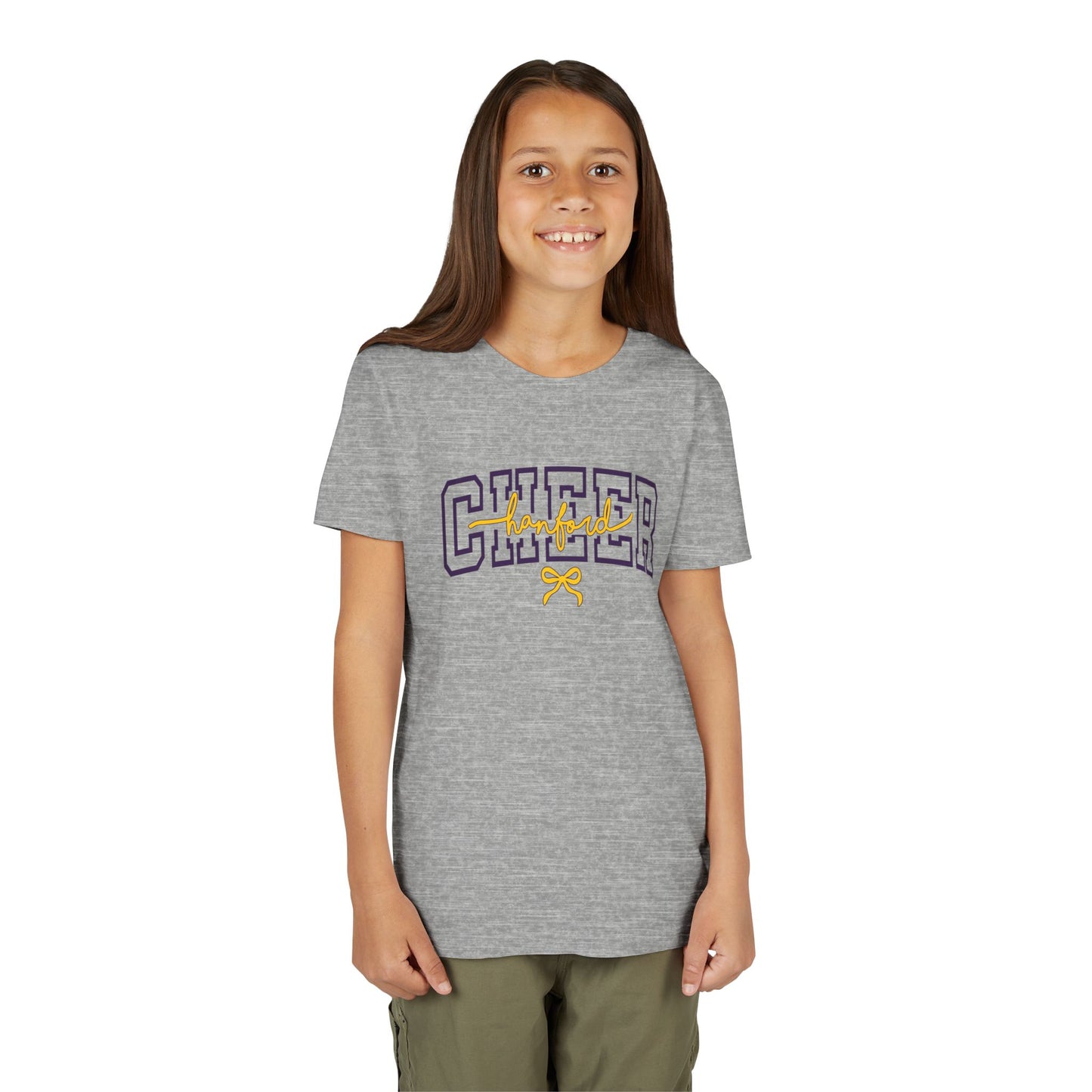 Cheer - Youth T-Shirt - Hanford Cursive