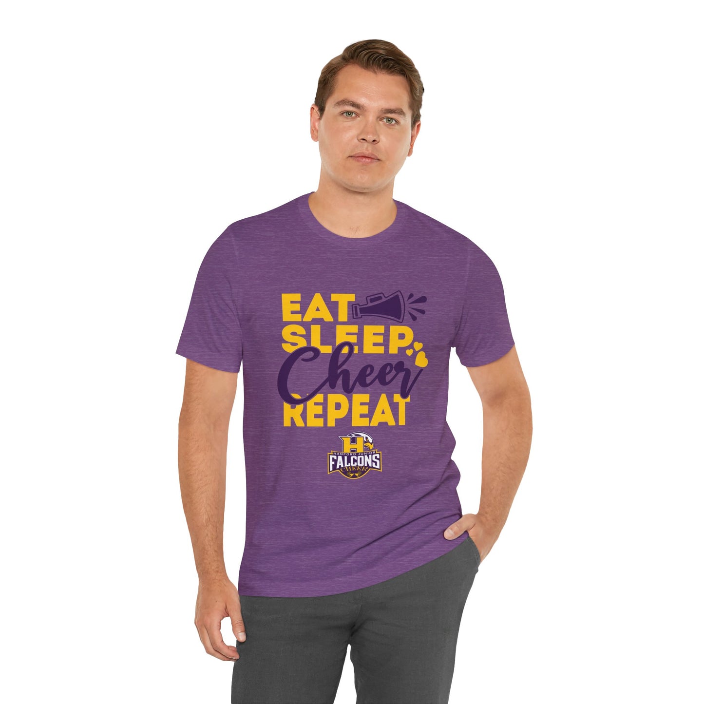 Cheer - Adult T-Shirt - Eat, Sleep, Cheer, Repeat