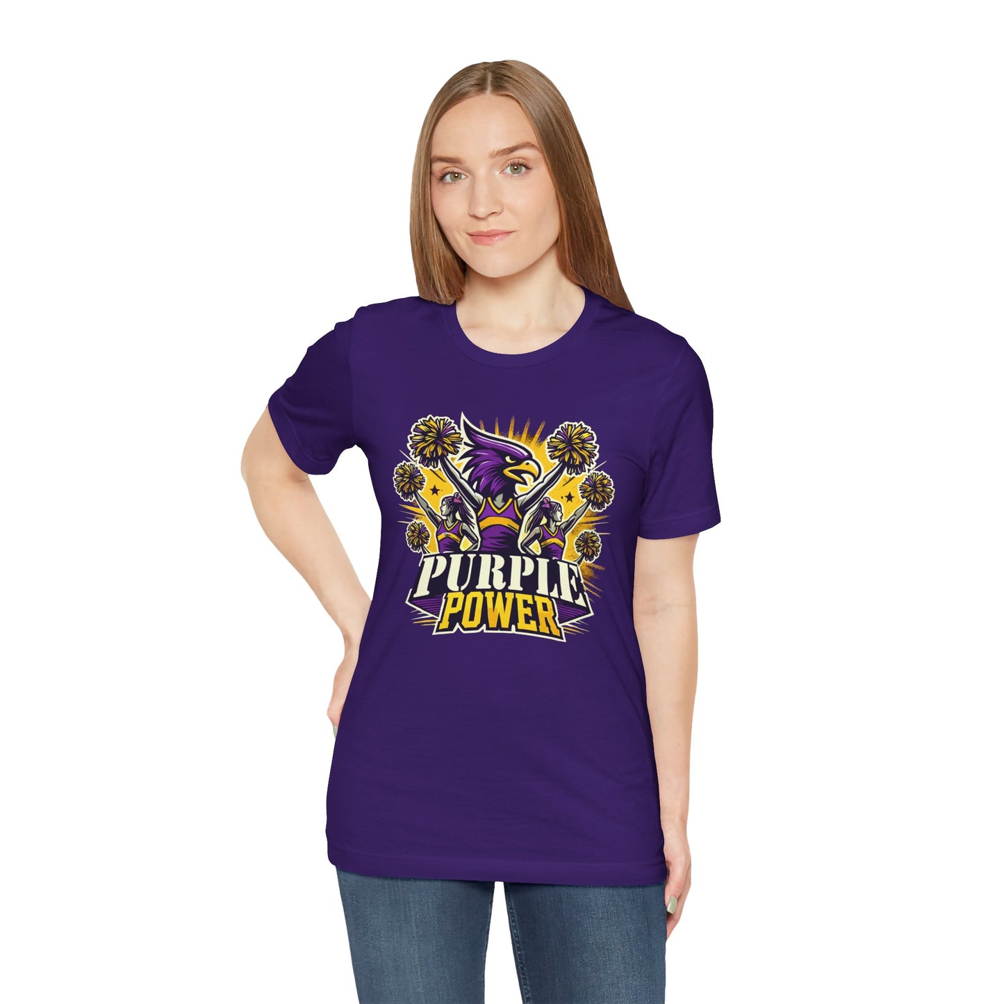 Cheer - Adult T-Shirt - Purple Power