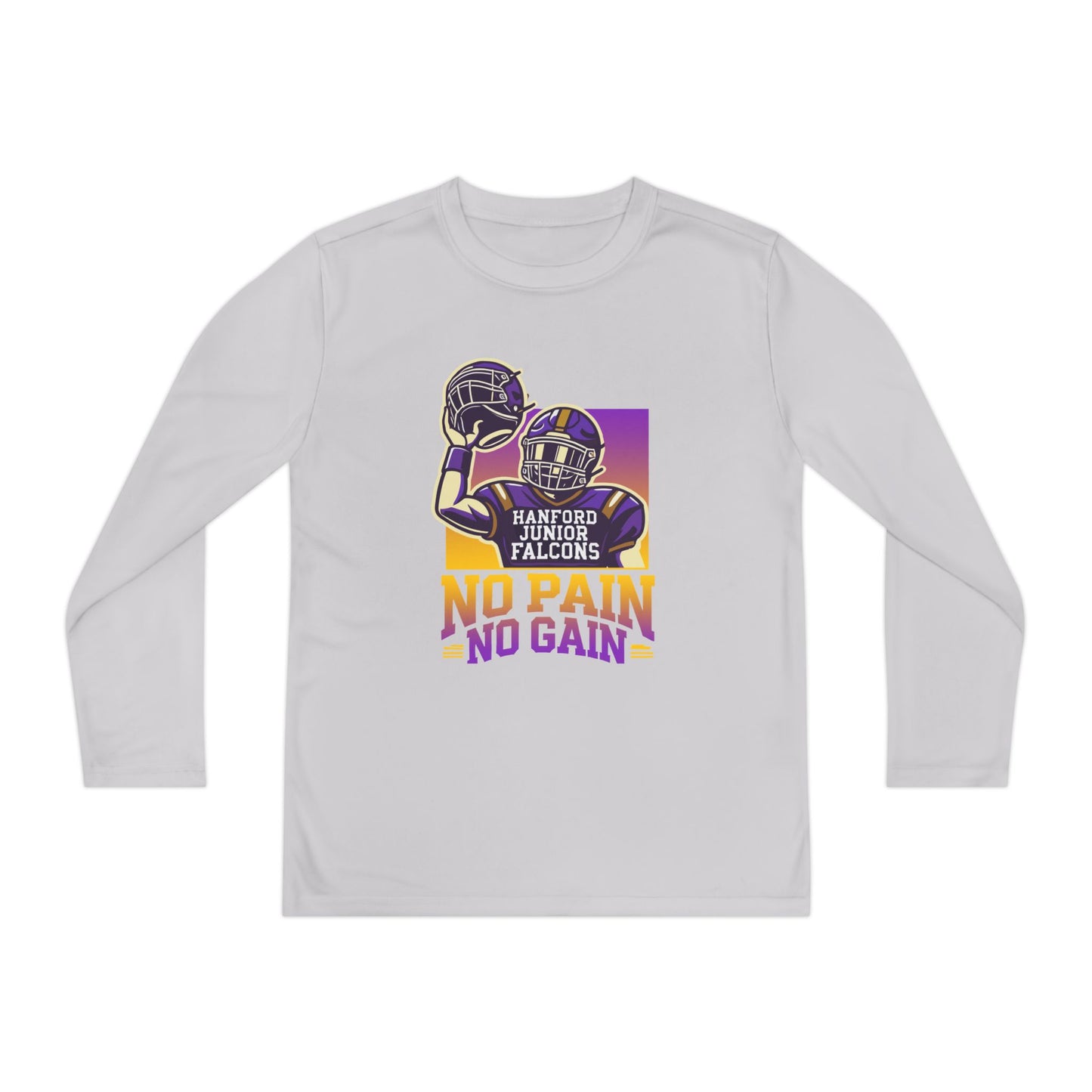 Football - Youth Long Sleeve - No Pain No Gain