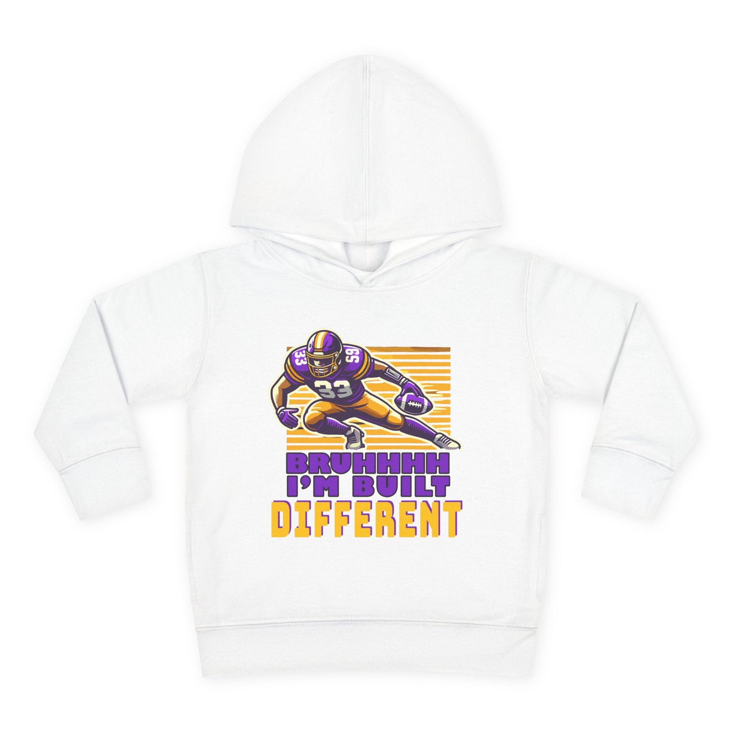 Football - Toddler Sweatshirt - Bruhhh I'm Built Different