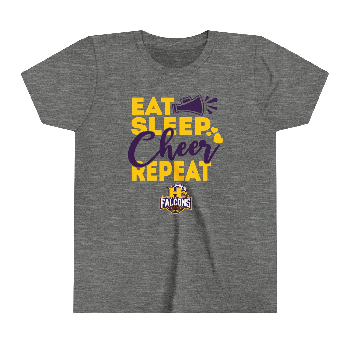 Cheer - Youth T-Shirt - Eat Sleep Cheer Repeat