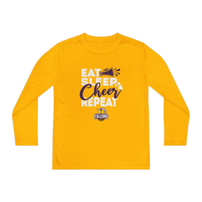 Cheer - Youth Long Sleeve - Eat Sleep Cheer Repeat