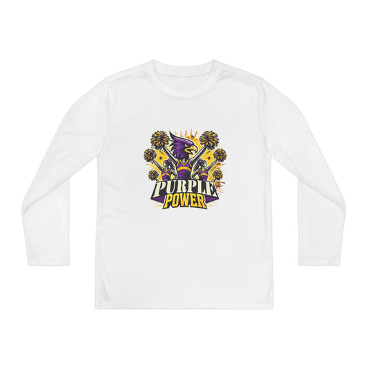 Cheer - Youth T-Shirt - Purple Power