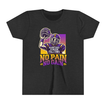 Football - Youth T-Shirt - No Pain No Gain