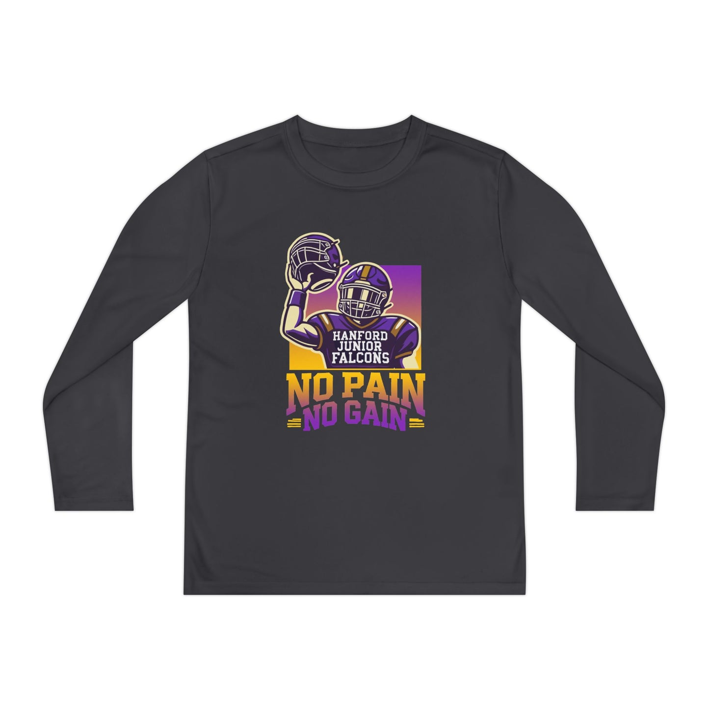 Football - Youth Long Sleeve - No Pain No Gain