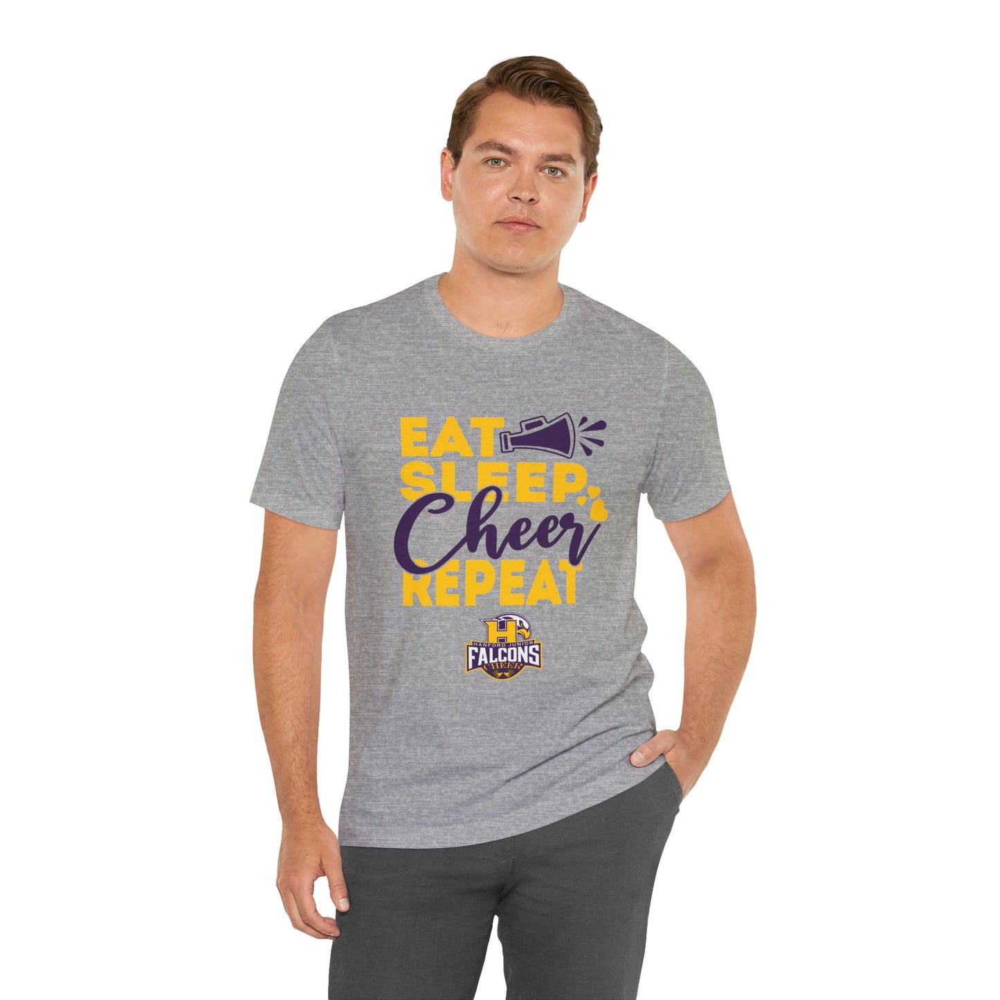 Cheer - Adult T-Shirt - Eat, Sleep, Cheer, Repeat