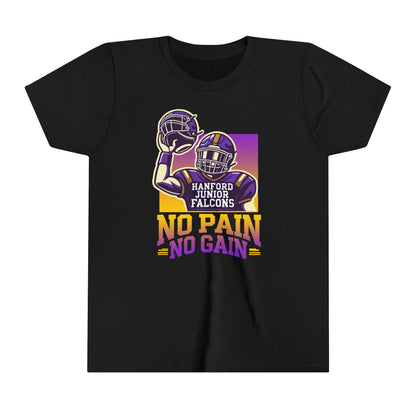 Football - Youth T-Shirt - No Pain No Gain