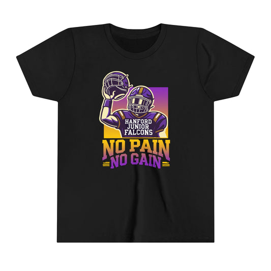 Football - Youth T-Shirt - No Pain No Gain