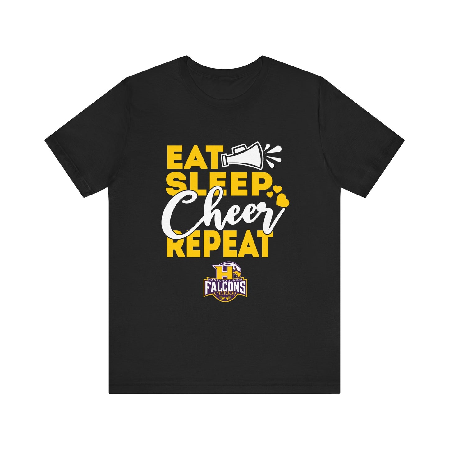 Cheer - Adult T-Shirt - Eat, Sleep, Cheer, Repeat