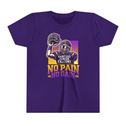 Football - Youth T-Shirt - No Pain No Gain