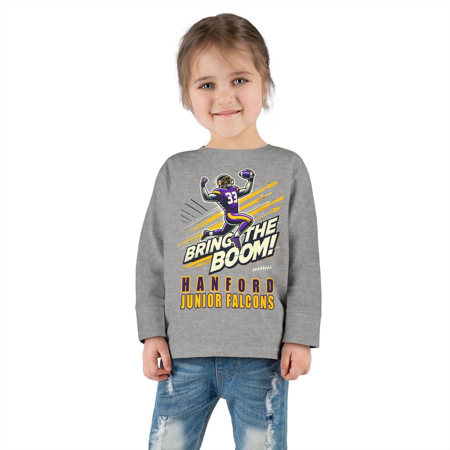 Football - Toddler Long Sleeve - Bring the Boom