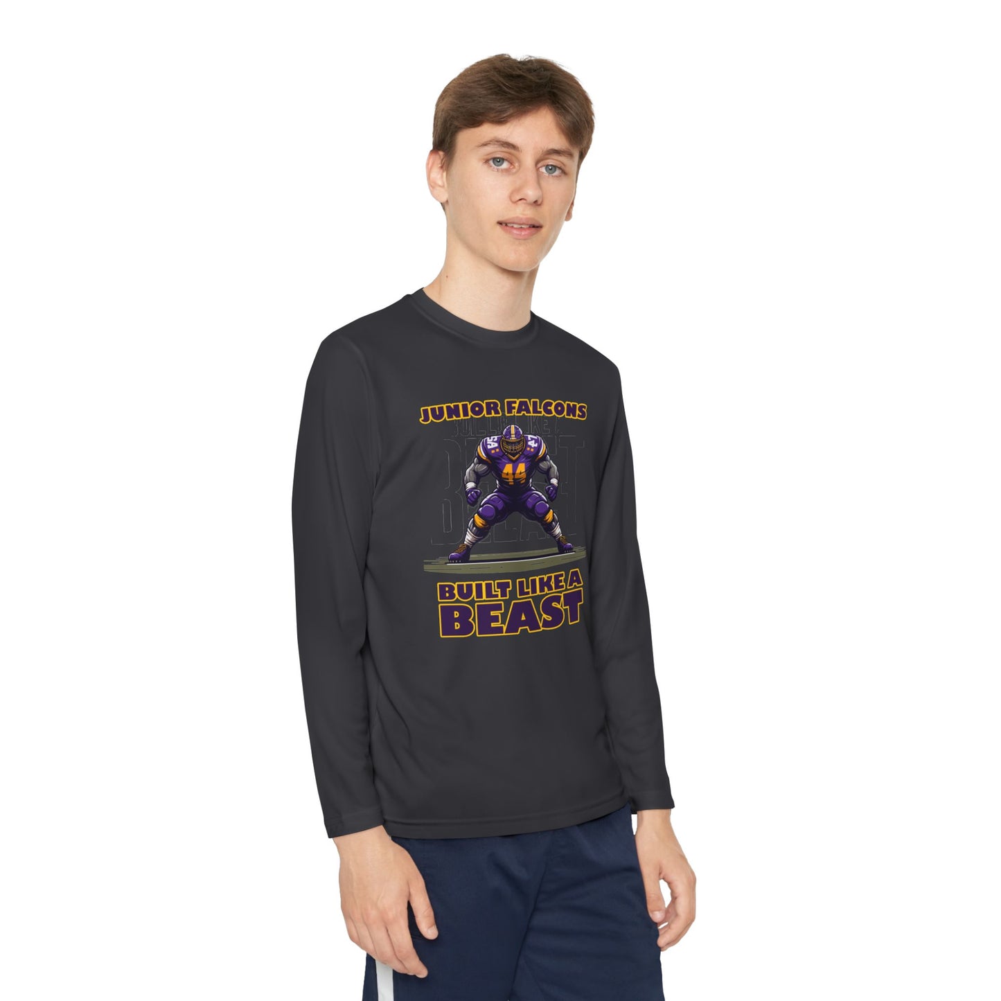 Football - Youth Long Sleeve - Built Like A Beast