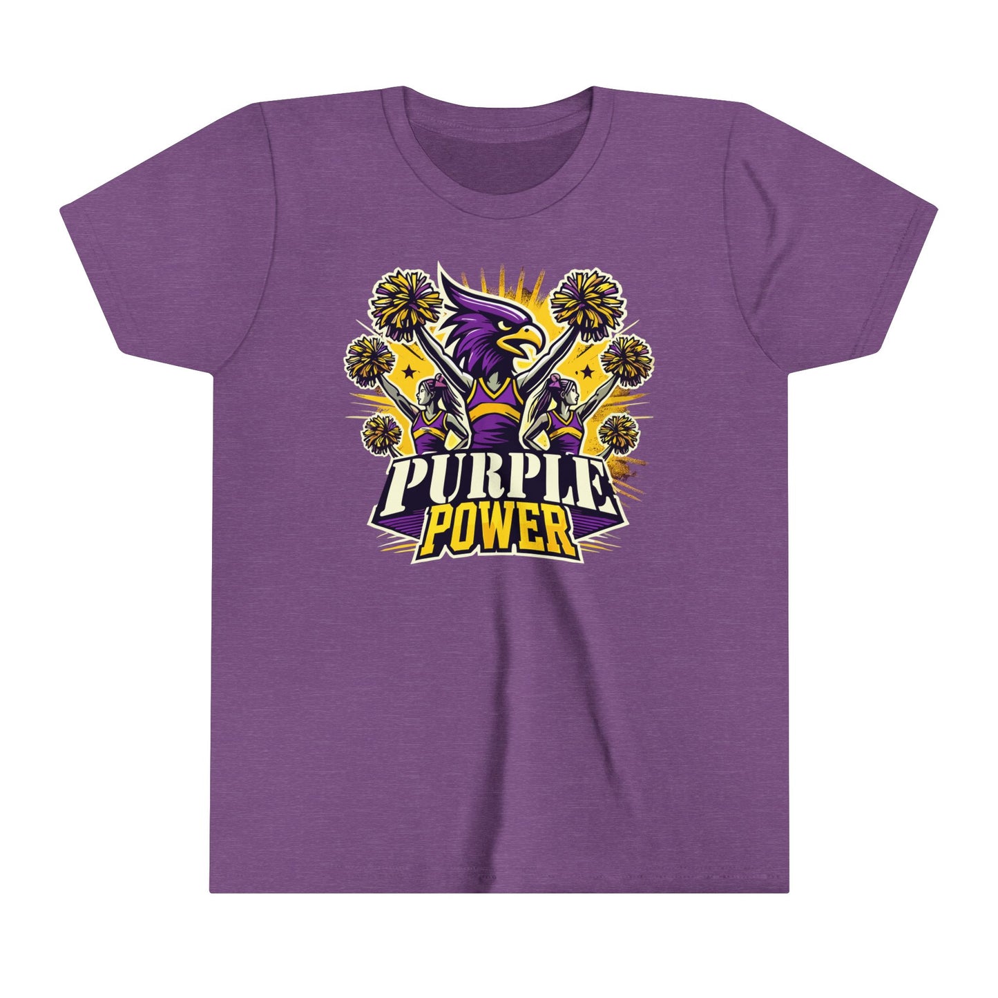 Cheer - Youth T-Shirt - Purple Power