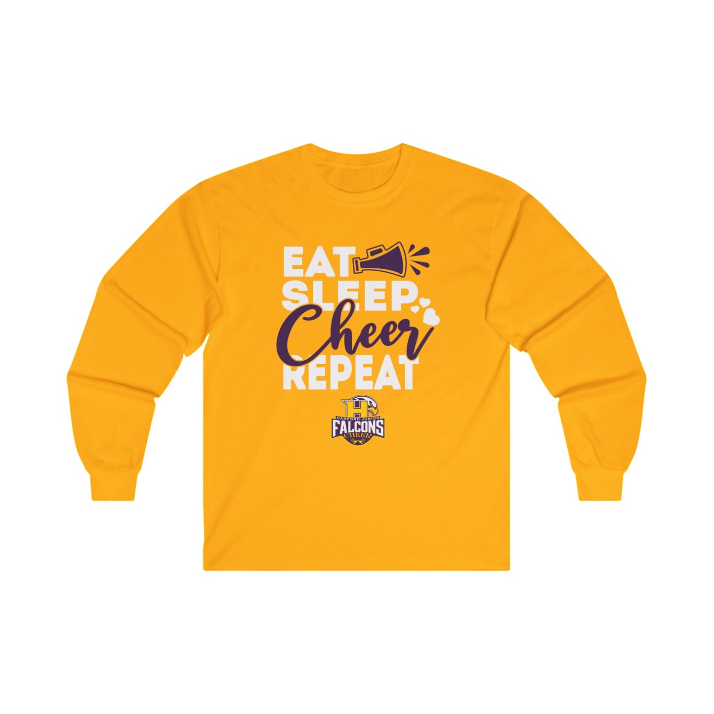 Cheer - Adult Long Sleeve - Eat Sleep Cheer Repeat