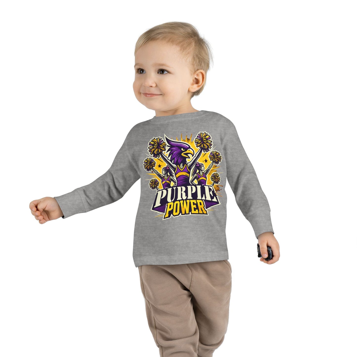 Cheer - Toddler Long Sleeve - Purple Power