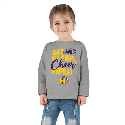 Cheer - Toddler Long Sleeve - Eat Sleep Cheer Repeat