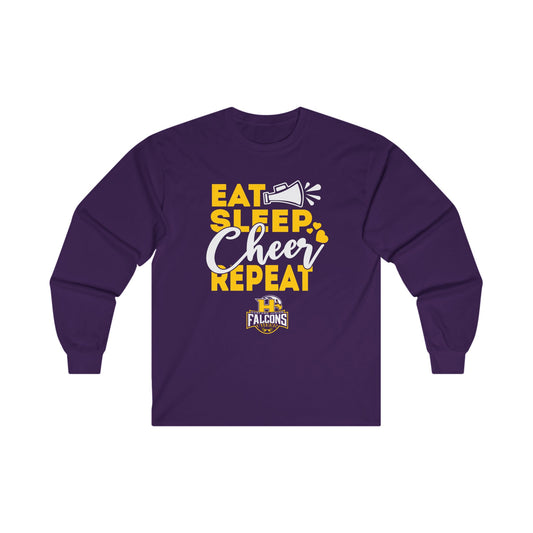 Cheer - Adult Long Sleeve - Eat Sleep Cheer Repeat