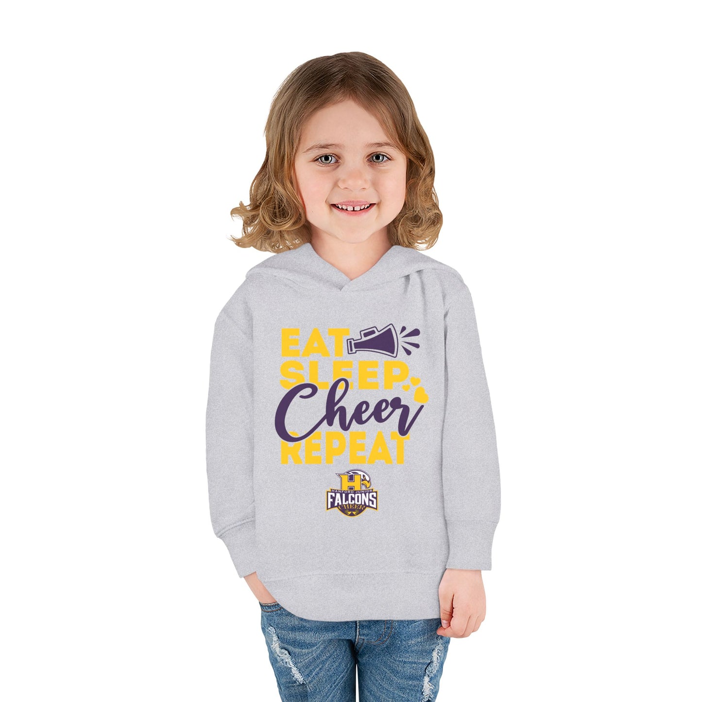 Cheer - Toddler Sweatshirt - Eat Sleep Cheer Repeat